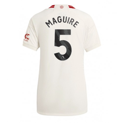 Dámy Fotbalový dres Manchester United Harry Maguire #5 2023-24 Třetí Krátký Rukáv